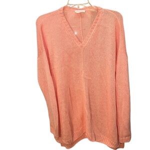 Poles peachy pink loose knit as new condition sweater XL